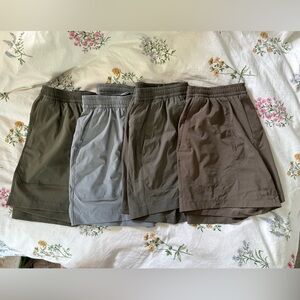 4 Men's Lululemon Bowline Shorts 5" Stretch Ripstop